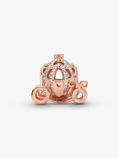 Disney Cinderella Sparkling Carriage Charm – 14 Karat Roségold-Beschichtung Disney Cinderella Sparkling Carriage Charm – 14 Karat Roségold-Beschichtung