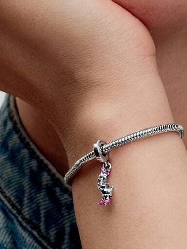 Disney Daisy Duck Dangle Charm – Sterlingsilber Disney Daisy Duck Dangle Charm – Sterlingsilber