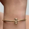 Disney „Der König der Löwen“ Simba-Charm, 14-karätig vergoldet