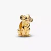 Disney „Der König der Löwen“ Simba-Charm, 14-karätig vergoldet