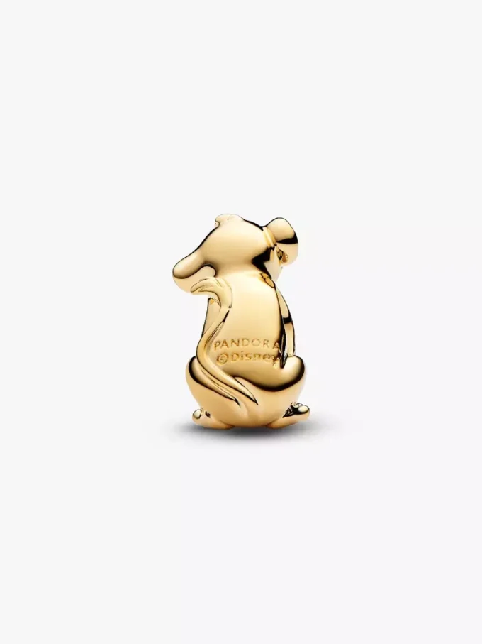 Disney „Der König der Löwen“ Simba-Charm, 14-karätig vergoldet