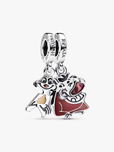 Disney Der König der Löwen Timon & Pumbaa teilbarer Dangle Charm – Sterlingsilber Disney Der König der Löwen Timon & Pumbaa teilbarer Dangle Charm – Sterlingsilber