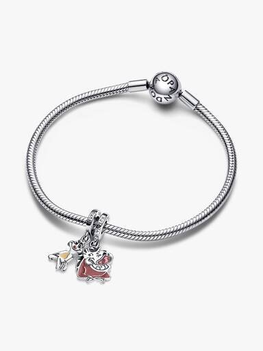 Disney Der König der Löwen Timon & Pumbaa teilbarer Dangle Charm – Sterlingsilber Disney Der König der Löwen Timon & Pumbaa teilbarer Dangle Charm – Sterlingsilber