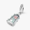 Disney „Die Schöne und das Biest“ Enchanted Rose Dangle Charm – Sterlingsilber