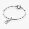 Disney „Die Schöne und das Biest“ Enchanted Rose Dangle Charm – Sterlingsilber
