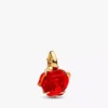 Disney „Die Schöne und das Biest“ – Dangle Charm mit verzauberter Rose, 14-karätig vergoldet Disney „Die Schöne und das Biest“ – Dangle Charm mit verzauberter Rose, 14-karätig vergoldet