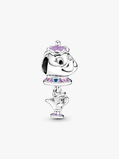Disney Die Schöne und das Biest Mrs. Potts und Chip Dangle Charm – Sterlingsilber Disney Die Schöne und das Biest Mrs. Potts und Chip Dangle Charm – Sterlingsilber