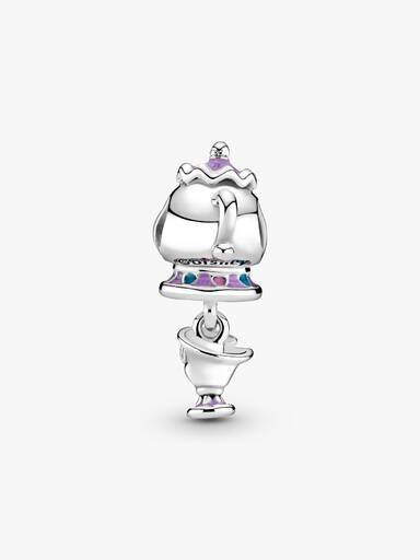 Disney Die Schöne und das Biest Mrs. Potts und Chip Dangle Charm – Sterlingsilber Disney Die Schöne und das Biest Mrs. Potts und Chip Dangle Charm – Sterlingsilber