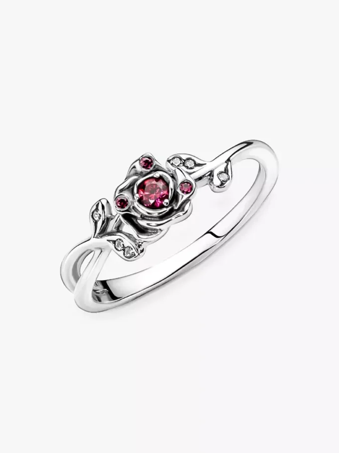 Disney „Die Schöne und das Biest“ Rosenring aus Sterlingsilber