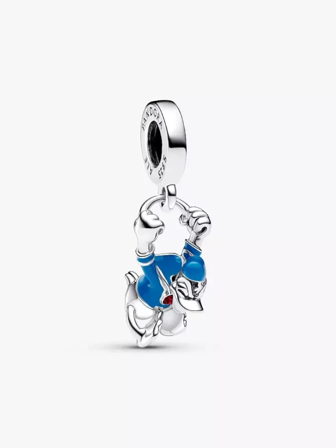Disney Donald Duck Dangle Charm aus Sterlingsilber Disney Donald Duck Dangle Charm aus Sterlingsilber