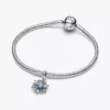 Disney Frozen Königin Elsa Schneeflocken-Dangle Charm aus Sterlingsilber