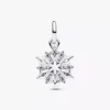 Disney Frozen Königin Elsa Schneeflocken-Dangle Charm aus Sterlingsilber