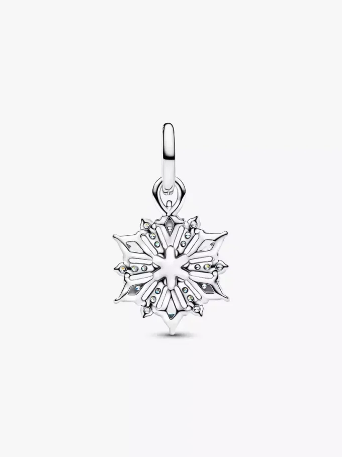 Disney Frozen Königin Elsa Schneeflocken-Dangle Charm aus Sterlingsilber