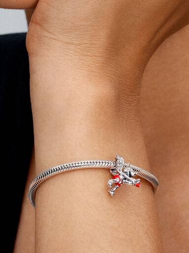 Disney Mickey-Mouse-Amor-Charm – Sterlingsilber Disney Mickey-Mouse-Amor-Charm – Sterlingsilber