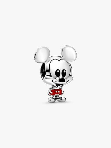 Disney Mickey Mouse Charm mit roter Hose – Sterlingsilber Disney Mickey Mouse Charm mit roter Hose – Sterlingsilber