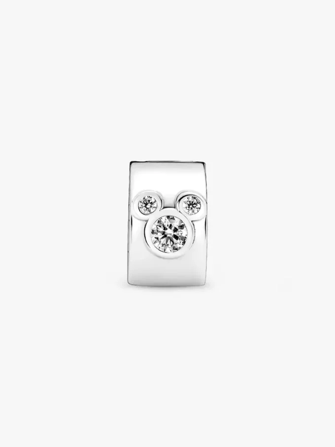 Disney Mickey Mouse & Minnie Mouse Clip Charm aus Sterlingsilber