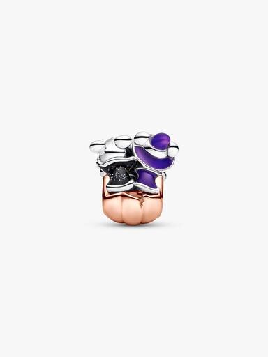 Disney Mickey Mouse & Minnie Mouse Halloween-Kürbis-Charm – Sterlingsilber, 14 Karat Roségold-Beschichtung Disney Mickey Mouse & Minnie Mouse Halloween-Kürbis-Charm – Sterlingsilber, 14 Karat Roségold-Beschichtung