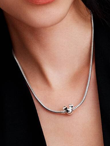 Disney Mickey Mouse Snake Chain – Sterlingsilber Disney Mickey Mouse Snake Chain – Sterlingsilber