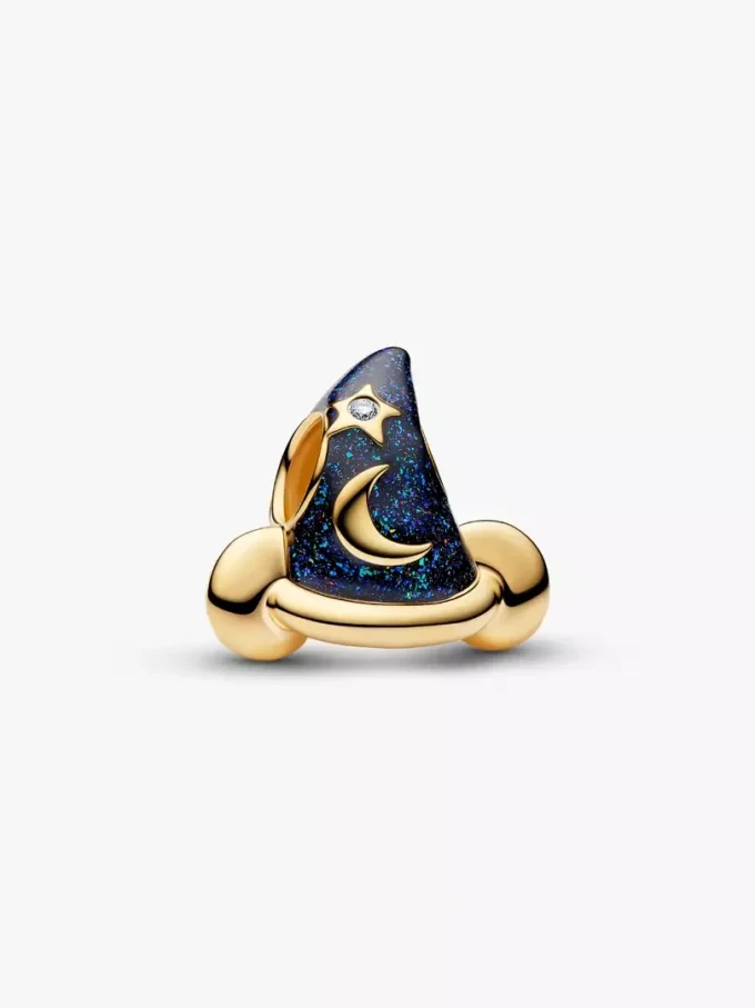 Disney Mickey-Mouse-Zaubererhut-Charm 0,007 ct TW, 14-karätige Vergoldung Disney Mickey-Mouse-Zaubererhut-Charm 0,007 ct TW, 14-karätige Vergoldung