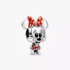 Disney Minnie-Maus-Charm mit gepunktetem Kleid und Schleife aus Sterlingsilber Disney Minnie-Maus-Charm mit gepunktetem Kleid und Schleife aus Sterlingsilber