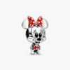 Disney Minnie-Maus-Charm mit gepunktetem Kleid und Schleife – Sterlingsilber Disney Minnie-Maus-Charm mit gepunktetem Kleid und Schleife – Sterlingsilber