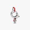 Disney Minnie-Maus-Charm mit gepunktetem Kleid und Schleife – Sterlingsilber Disney Minnie-Maus-Charm mit gepunktetem Kleid und Schleife – Sterlingsilber