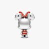 Disney Minnie-Maus-Charm mit gepunktetem Kleid und Schleife – Sterlingsilber Disney Minnie-Maus-Charm mit gepunktetem Kleid und Schleife – Sterlingsilber