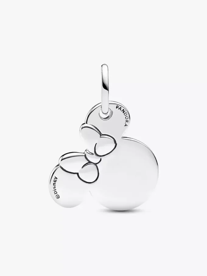 Disney Minnie-Maus-Dangle Charm zum Gravieren aus Sterlingsilber Disney Minnie-Maus-Dangle Charm zum Gravieren aus Sterlingsilber