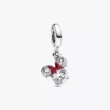 Disney Minnie-Maus-Silhouette-Dangle Charm aus Sterlingsilber Disney Minnie-Maus-Silhouette-Dangle Charm aus Sterlingsilber