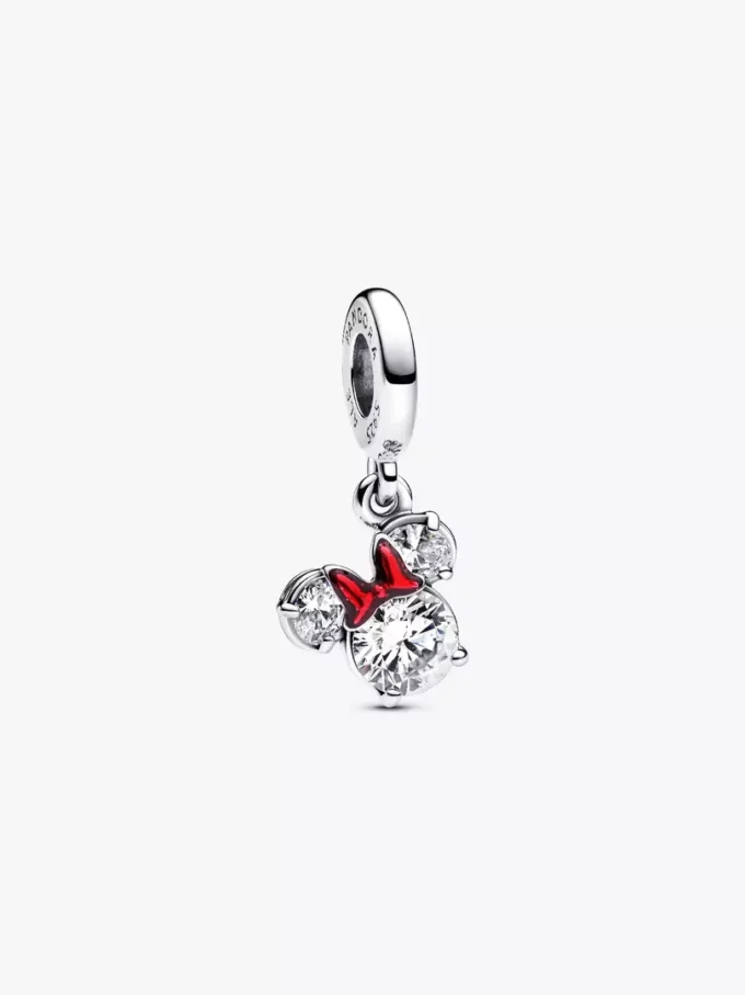 Disney Minnie-Maus-Silhouette-Dangle Charm aus Sterlingsilber Disney Minnie-Maus-Silhouette-Dangle Charm aus Sterlingsilber
