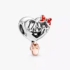 Disney Minnie Mouse „Mom Heart“-Charm aus Sterlingsilber, 14 Karat Roségold-Beschichtung Disney Minnie Mouse „Mom Heart“-Charm aus Sterlingsilber, 14 Karat Roségold-Beschichtung