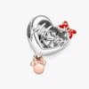 Disney Minnie Mouse „Mom Heart“-Charm aus Sterlingsilber, 14 Karat Roségold-Beschichtung Disney Minnie Mouse „Mom Heart“-Charm aus Sterlingsilber, 14 Karat Roségold-Beschichtung