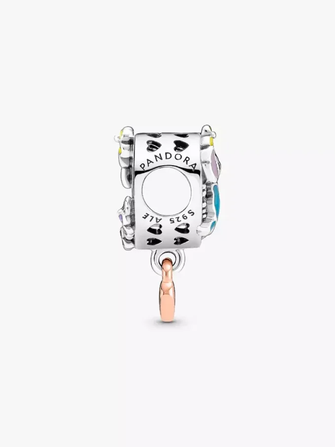 Disney Ohana Lilo & Stitch-inspirierter Charm aus Sterlingsilber, 14 Karat Roségold-Beschichtung Disney Ohana Lilo & Stitch-inspirierter Charm aus Sterlingsilber, 14 Karat Roségold-Beschichtung