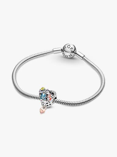 Disney Ohana Lilo & Stitch-inspiriertes Charm – Sterlingsilber, 14-karätige Roségoldbeschichtung Disney Ohana Lilo & Stitch-inspiriertes Charm – Sterlingsilber, 14-karätige Roségoldbeschichtung