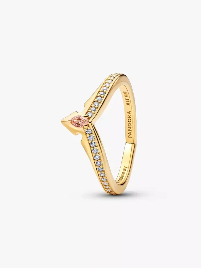 Disney-Prinzessin Aurora Tiara-Ring, 14-karätig vergoldet Disney-Prinzessin Aurora Tiara-Ring, 14-karätig vergoldet