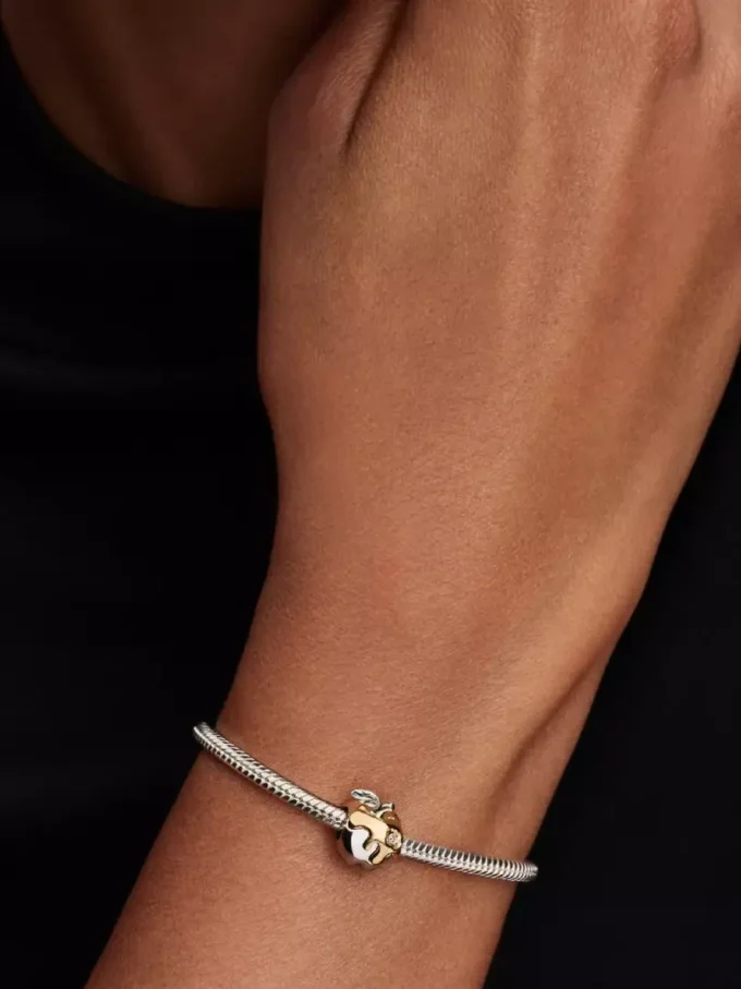 Disney Schneewittchen-Charm „Giftapfel“ 0,012 ct TW, Sterlingsilber, 14-karätige Vergoldung Disney Schneewittchen-Charm „Giftapfel“ 0,012 ct TW, Sterlingsilber, 14-karätige Vergoldung