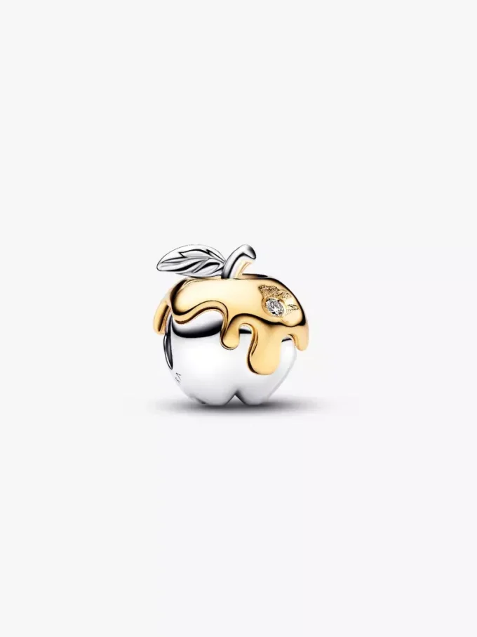 Disney Schneewittchen-Charm „Giftapfel“ 0,012 ct TW, Sterlingsilber, 14-karätige Vergoldung Disney Schneewittchen-Charm „Giftapfel“ 0,012 ct TW, Sterlingsilber, 14-karätige Vergoldung