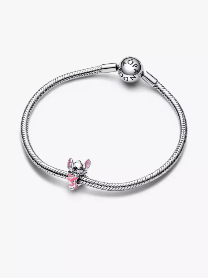Disney Stitch Geburtstagstorte-Charm aus Sterlingsilber