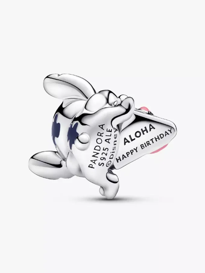 Disney Stitch Geburtstagstorte-Charm aus Sterlingsilber