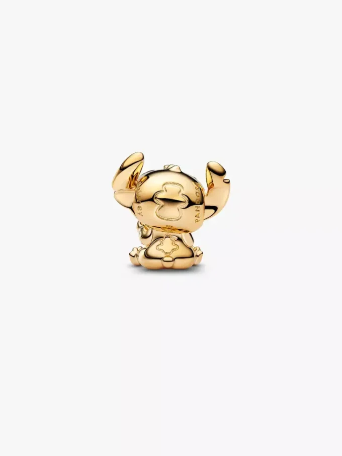 Disney Stitch Herz-Charm, 14 Karat vergoldet Disney Stitch Herz-Charm, 14 Karat vergoldet
