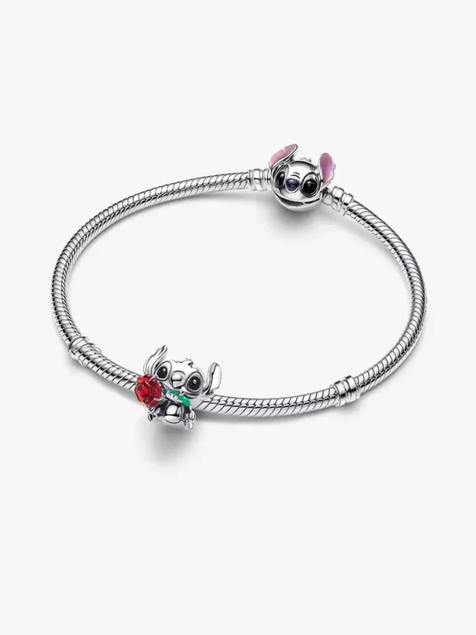 Disney Stitch Murano Glass Charm aus Sterlingsilber Disney Stitch Murano Glass Charm aus Sterlingsilber