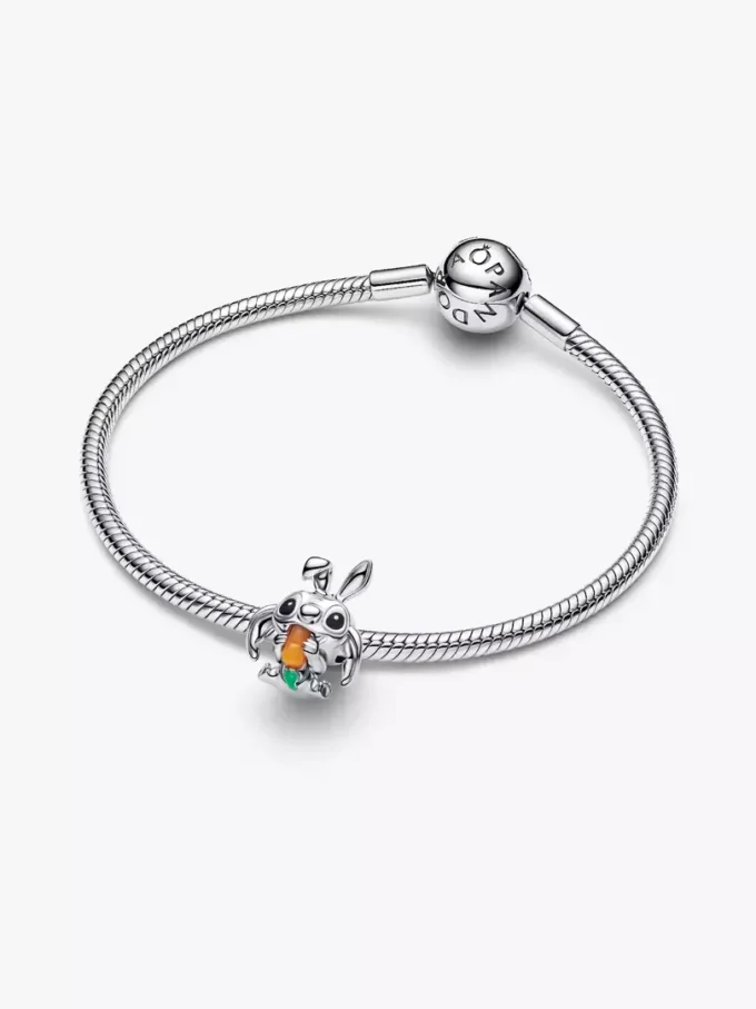 Disney Stitch Osterhase-Charm aus Sterlingsilber Disney Stitch Osterhase-Charm aus Sterlingsilber