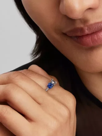 Disney Stitch & Stone Ring aus Sterlingsilber