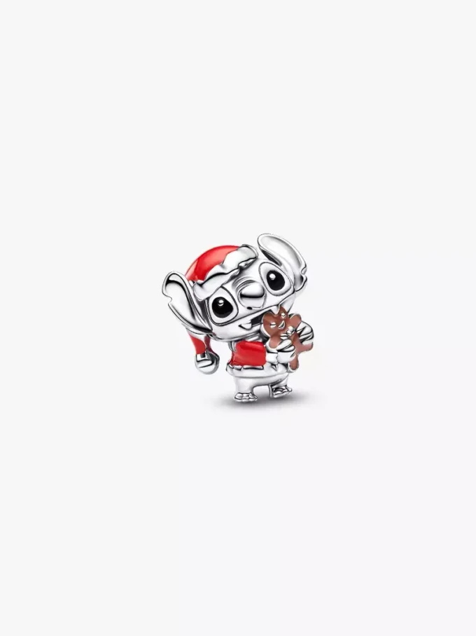 Disney Stitch-Weihnachts-Charm aus Sterlingsilber Disney Stitch-Weihnachts-Charm aus Sterlingsilber