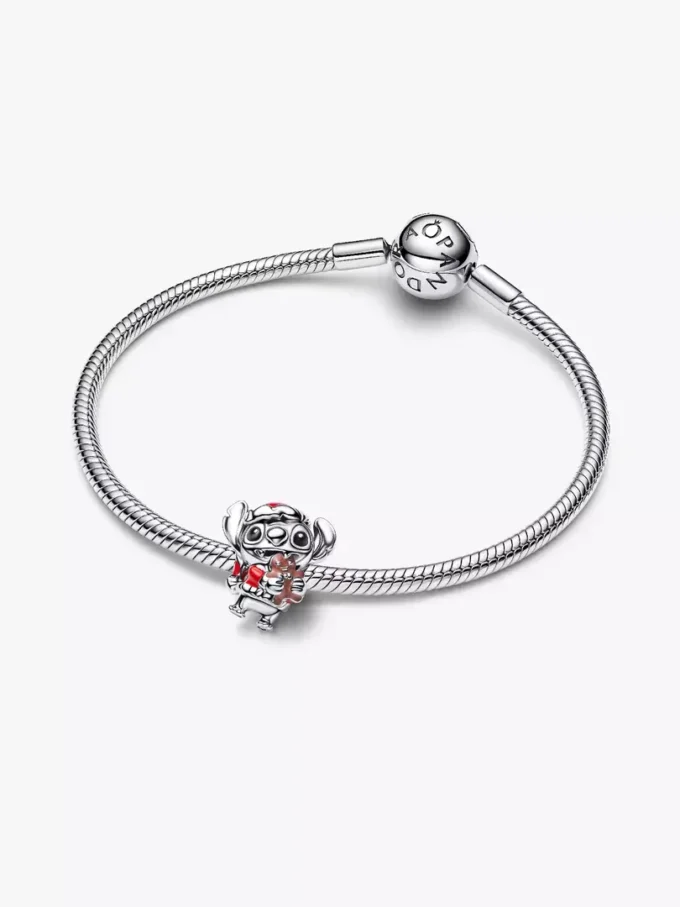 Disney Stitch-Weihnachts-Charm aus Sterlingsilber Disney Stitch-Weihnachts-Charm aus Sterlingsilber