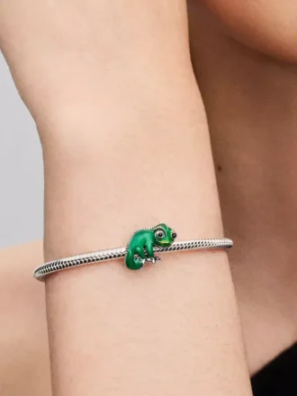 Disney Tangled Pascal Farbwechsel-Charm aus Sterlingsilber