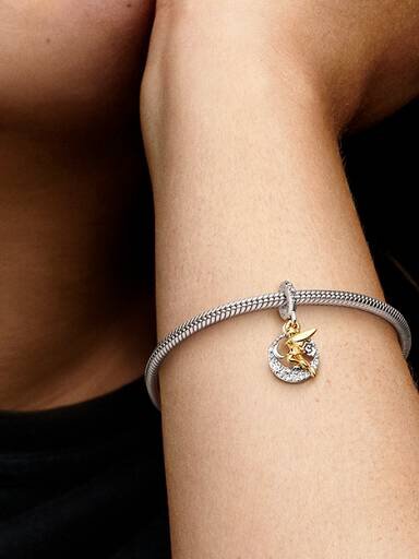 Disney Tinker Bell Celestial Night Dangle Charm – Sterlingsilber, 14-karätige Vergoldung Disney Tinker Bell Celestial Night Dangle Charm – Sterlingsilber, 14-karätige Vergoldung