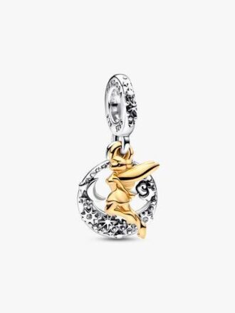 Disney Tinker Bell Celestial Night Dangle Charm – Sterlingsilber, 14-karätige Vergoldung