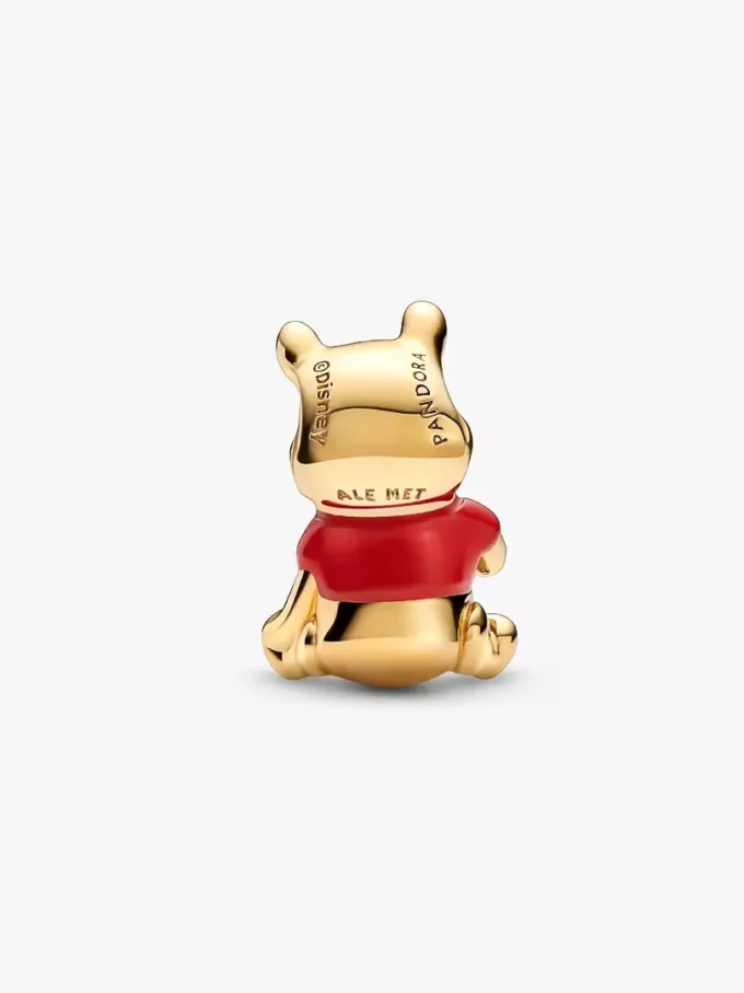 Disney Winnie-Puuh-Bären-Charm, 14-karätig vergoldet
