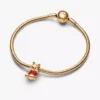 Disney Winnie-Puuh-Bären-Charm, 14-karätig vergoldet